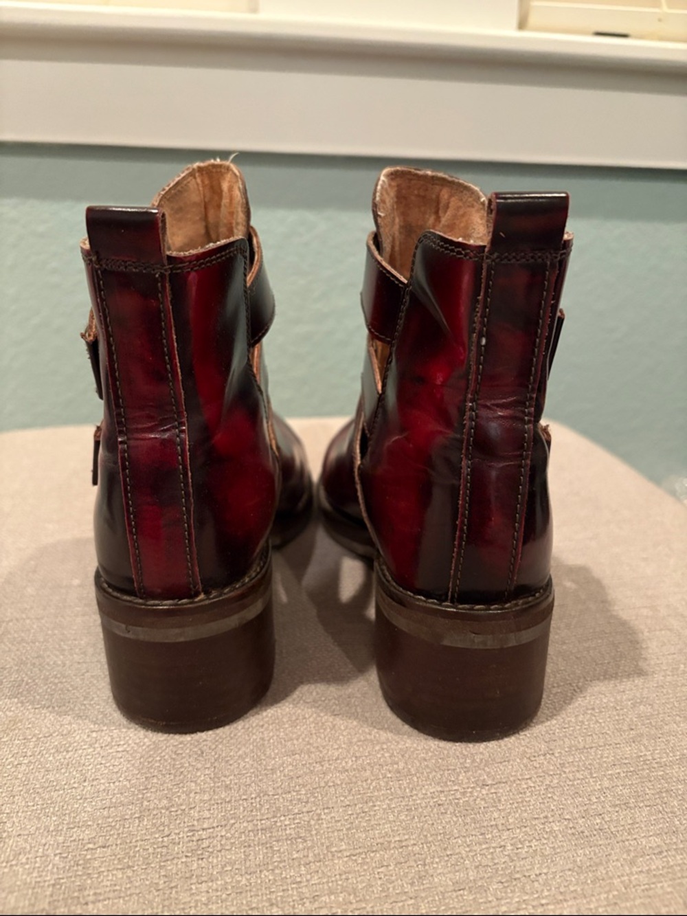 Topshop Adonis Oxblood Boots - Picture 4 of 7